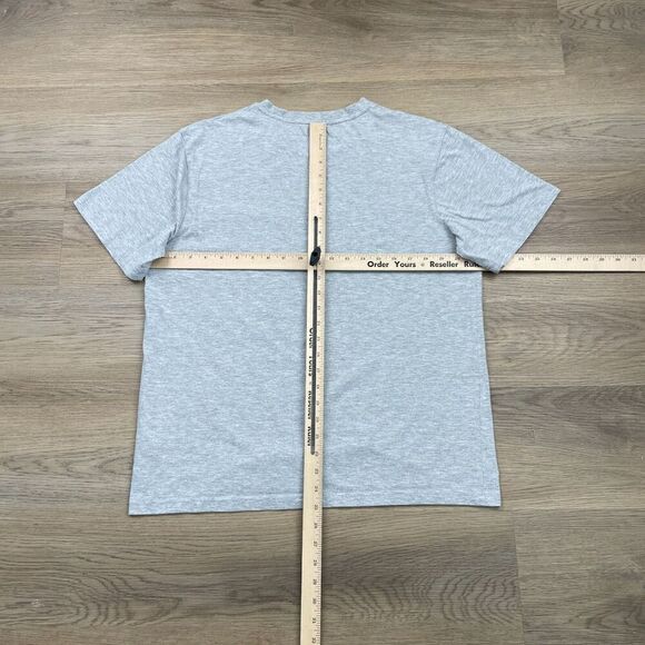 Lacoste Shirt Mens Large Gray Tennis Regular Fit Short Sleeve Logo - Picture 7 of 10